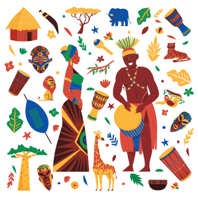The Magic Drum - African Children's Book Cover